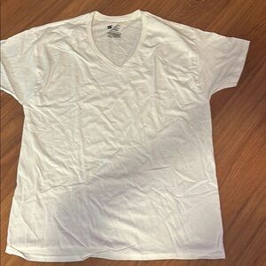 Men's White V-Neck T-Shirt